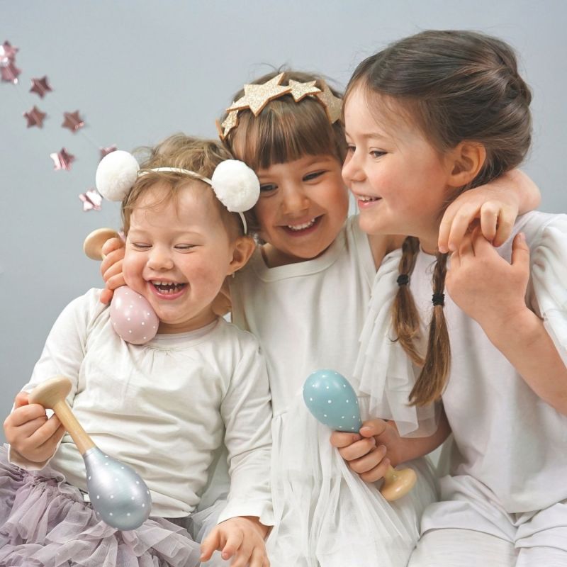 Image d'ambiance de présentation du produit Maracas silver - Jabadabado